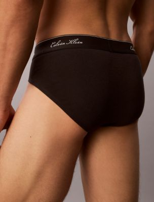 Трусы-брифы Icon Hip для мужчин, хлопок, стрейч, 3 шт. — Calvin Klein, цвет: Чёрный — фото 6