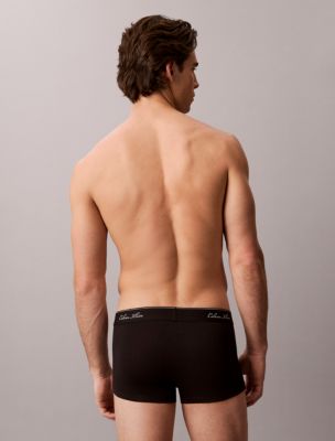 Бельё Icon Script для мужчин, хлопок, стрейч, 3 шт. — Calvin Klein, цвет: Чёрный — фото 6
