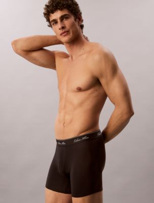 Трусы-боксеры Icon Script для мужчин, хлопок, 3 шт. — Calvin Klein, цвет: Чёрный — фото 5