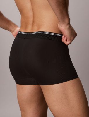 Бельё Monogram для мужчин, микрофибра, в рубчик, стрейч — Calvin Klein, цвет: Чёрный — фото 5