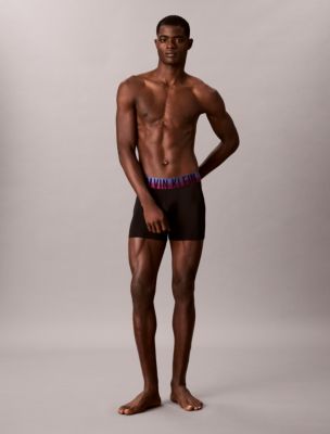 Трусы-боксеры Intense Power для мужчин, 3 шт. — Calvin Klein, цвет: Чёрный / Разноцветный — фото 4