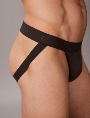 Бельё Sculpt Jock для мужчин, кружево — Calvin Klein, цвет: Чёрный — фото 4