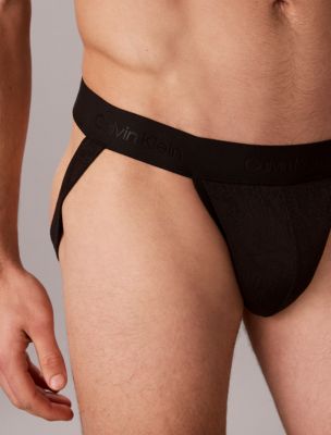 Бельё Sculpt Jock для мужчин, кружево — Calvin Klein, цвет: Чёрный — фото 5