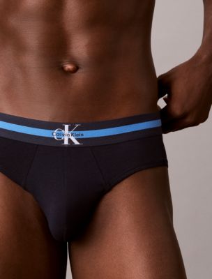 Трусы-брифы Hip для мужчин, хлопок, стрейч, 3 шт. — Calvin Klein, цвет: Разноцветный — фото 6