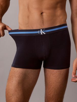 Бельё Monogram для мужчин, хлопок, стрейч, 3 шт. — Calvin Klein, цвет: Разноцветный — фото 4