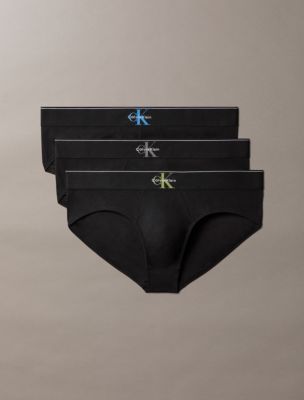 Graphic Monogram Cotton Stretch 3-Pack Boxer Brief, Dark Sapphire