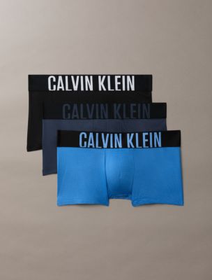 Intense Power Air 3-Pack Low Rise Trunk, Black/ Poseidon Blue/ Speakeasy