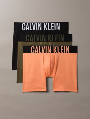 Intense Power Air 3-Pack Boxer Brief, Black/Olive Night/Orange Frosting