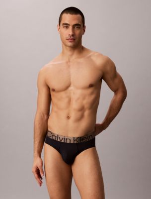 Brushed Microfiber Stretch Bronze Hip Brief, Dark Sapphire