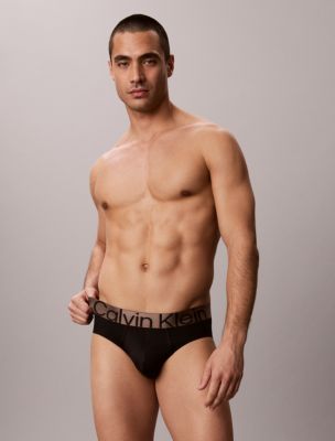 Трусы-брифы Hip для мужчин, микрофибра, стрейч — Calvin Klein, цвет: Чёрный — фото 2