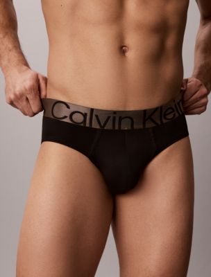 Трусы-брифы Hip для мужчин, микрофибра, стрейч — Calvin Klein, цвет: Чёрный — фото 3