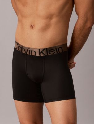Трусы-боксеры для мужчин, микрофибра, стрейч — Calvin Klein, цвет: Чёрный — фото 3