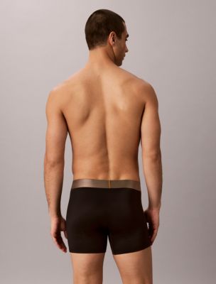 Трусы-боксеры для мужчин, микрофибра, стрейч — Calvin Klein, цвет: Чёрный — фото 4