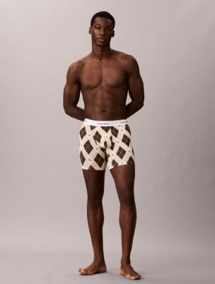 Icon Cotton Stretch Limited Edition Boxer Brief, Argyle 25 Woodland