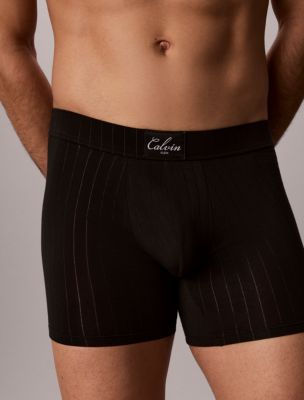 Трусы-боксеры Patch для мужчин, хлопок, стрейч — Calvin Klein, цвет: Чёрный — фото 3