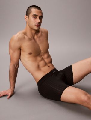 Трусы-боксеры Patch для мужчин, хлопок, стрейч — Calvin Klein, цвет: Чёрный — фото 4