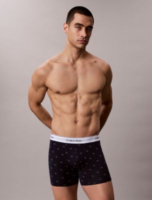 Icon Cotton Stretch Boxer Brief, 17496 Diamond Logo Dark Sapphire