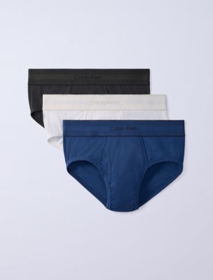 Jung Kook for Calvin Klein Heritage Cotton 3-Pack Brief, Dark Denim/Peat/Lily