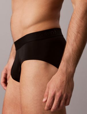 Трусы-брифы CK Black Hip для мужчин, микрофибра, стрейч — Calvin Klein, цвет: Чёрный — фото 2