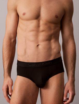 Трусы-брифы CK Black Hip для мужчин, микрофибра, стрейч — Calvin Klein, цвет: Чёрный — фото 5