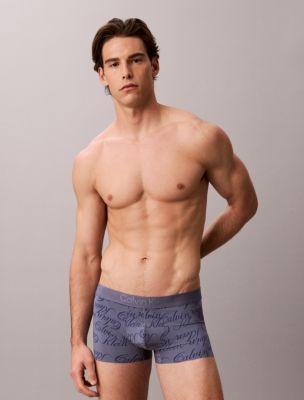 CK Black Low Rise Trunk, Script Lasso Grisaille