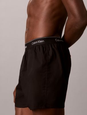 Трусы-боксеры Icon Slim для мужчин, хлопок, 3 шт. — Calvin Klein, цвет: Чёрный / Ягодный — фото 6