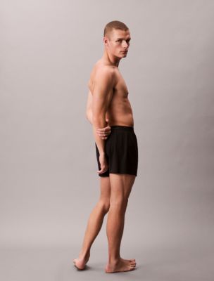 Трусы-боксеры CK Black Slim для мужчин — Calvin Klein, цвет: Чёрный — фото 4