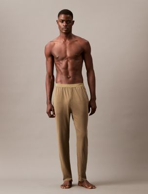 CK Black Lounge Sleep Pants, Gray Olive