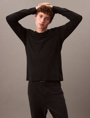Мужские футболки Calvin Klein CK Black Sleep Slim Crewneck T-Shirt — фото 5