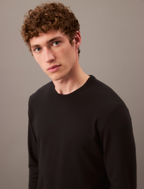 Мужские футболки Calvin Klein CK Black Sleep Slim Crewneck T-Shirt