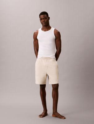 Tonal Logo Sleep Shorts, Oatmeal