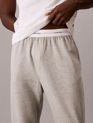 Мужские брюки Calvin Klein Modern Terry, цвет: Серый меланжевый — фото 3