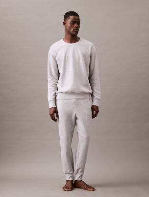 Terry Lounge Joggers, Medium Grey Heather