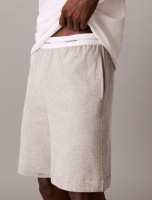 Пижамные шорты Icon, хлопок, махра — Calvin Klein, цвет: Серый меланжевый — фото 3