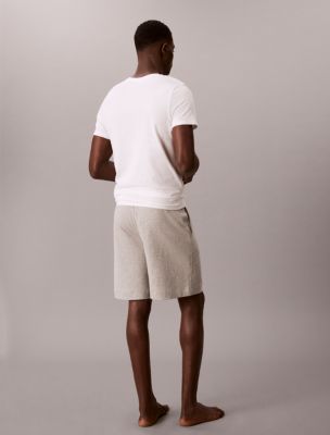 Пижамные шорты Icon, хлопок, махра — Calvin Klein, цвет: Серый меланжевый — фото 4