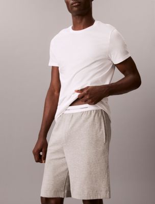 Пижамные шорты Icon, хлопок, махра — Calvin Klein, цвет: Серый меланжевый — фото 5