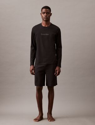 Terry Lounge Sleep Shorts, Black