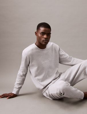 Terry Lounge Sweatshirt, Medium Grey Heather