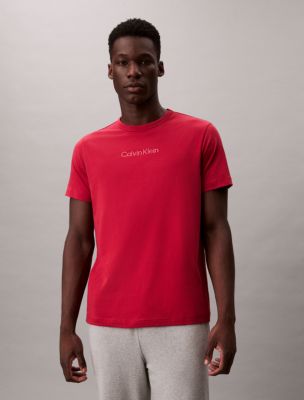 Calvin Klein Logo Sleep T-Shirt, Red Stamp