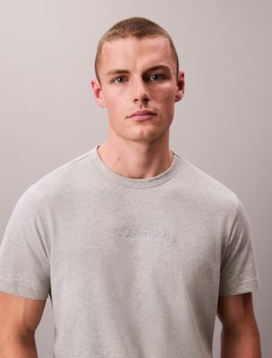 Calvin Klein Logo Sleep T-Shirt, Grey Heather