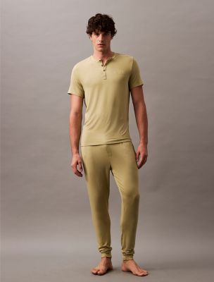 Ultra Soft Modal Henley Sleep T-Shirt, Iguana Gray