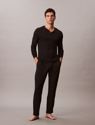 Ultra Soft Modal Pique Sleep Joggers, Black