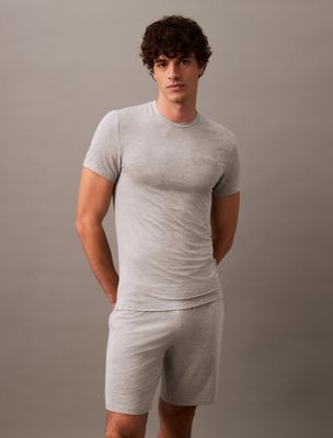 Ultra Soft Modal Crewneck Sleep T-Shirt, B10 Grey Heather