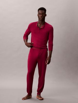 Ultra Soft Modal Sleep Joggers, Beet Red