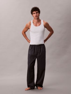 Cotton Poplin Sleep Pants, Bijou Modern Emblem Outline Sky Captain