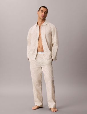 Cotton Poplin Sleep Pants, Tofu