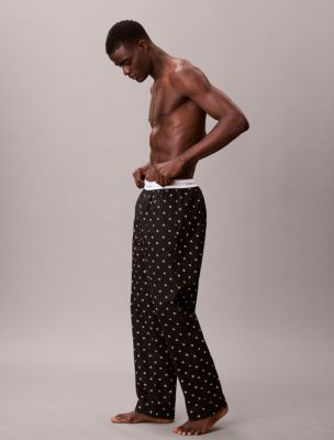 Пижамные брюки Poplin для мужчин, хлопок — Calvin Klein, цвет: Чёрный — фото 2
