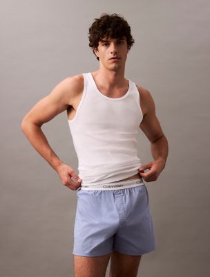 Cotton Poplin Boxer, Glacier