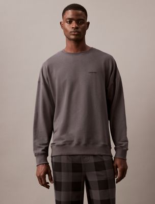 Icon Cotton Stretch Holiday Sweatshirt, Ashford Grey