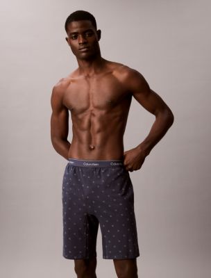 Icon Cotton Stretch Sleep Shorts, DIAMOND LOGO Harbor Mist